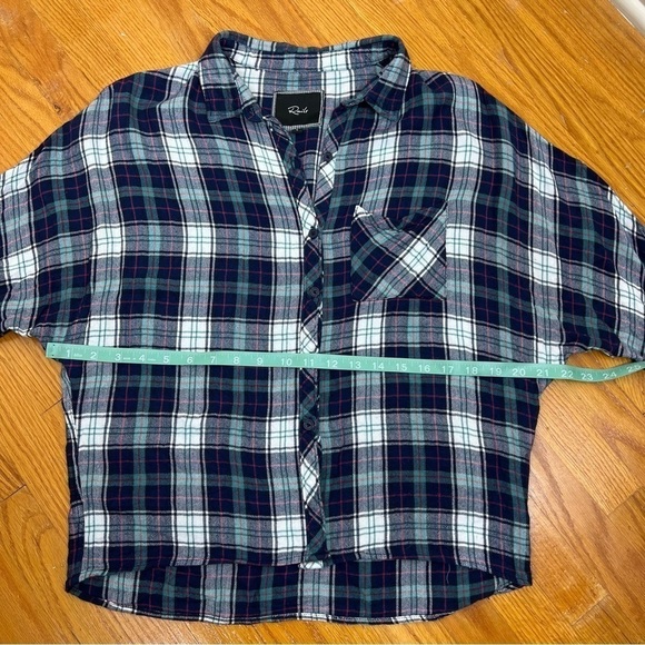 Rails Maddox Dolman Sleeve Flannel Plaid Button Down‎ Top - Picture 13 of 13